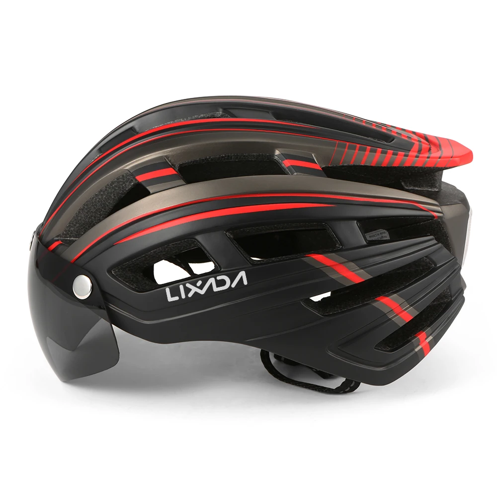 Lixada Ultralight Cyklistická Prilba S Odnímateľným Clonu Okuliare na Bicykel zadné svetlo Intergrally-tvarovaný Horskej Ceste, MTB Cyklistické Prilby