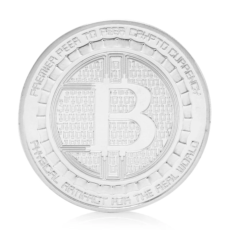 OOTDTY Mince Pozlátené Anonymné Mint Bitcoin Pamätné Mince Zber Suvenír Darček