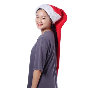 Vianočné hat Dlho Santa Klobúk Novinka Vianočné spp Červená pre dieťa Deti Dospelé Ženy, mužov, 110 cm/150 cm