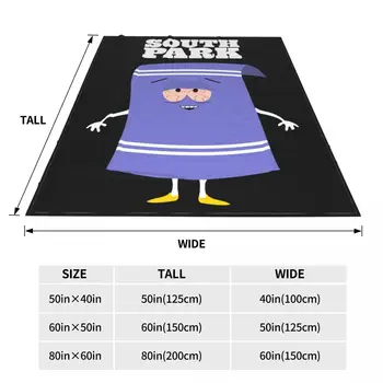 Towelie South Park Black Boys Huf Ultra-Mäkké Micro Fleece Deka List Raschel Štyri Ročné Obdobia Stroj Umývateľný