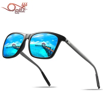 Nový štýl, módne farebné polarizované slnečné okuliare pre mužov a ženy 0733