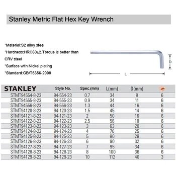 Stanley 1pcs mini krátke ploché konci allen hex tlačidlo 0.7 mm 0,9 mm 1.3 mm 1,5 mm 2,0 mm 2,5 mm 3 mm 4 mm 5 mm 6 mm 7 mm 8 mm 10 mm S2 legovanej ocele