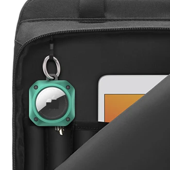 Kompatibilné s Apple AirTag Prípade Keychain TPU + PC Skin Protector Kryt pre Príslušenstvo Krúžok na kľúče Psom alebo Mačkou Golier Vyhľadávanie GPS