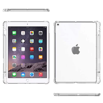 Peračníky Pre Apple iPad Mini 1 2 3 7.9 2. 3. Generácie Shockproof Silikónový Transparentný Nárazník Zadný Kryt Ochranný plášť