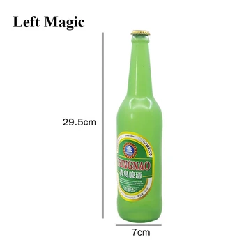 Pleťový Pivo Fľaša Magické Triky, Zelená Fľaša Vína Fáze Magic Rekvizity Elementary Meditation Ilúzie Kúzelník Accessary Trik Komédia