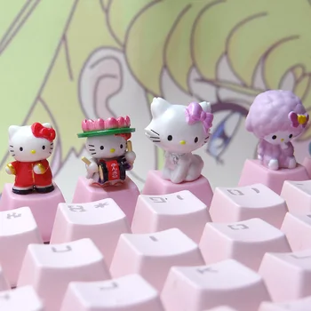 Mechanické Klávesnice Keycaps Anime Stereo Hry Kawaii Osobnosti Roztomilé Ružové Cartoon Pbt Keycap Príslušenstvo Jeden R4 ESC Tlačidlo Caps