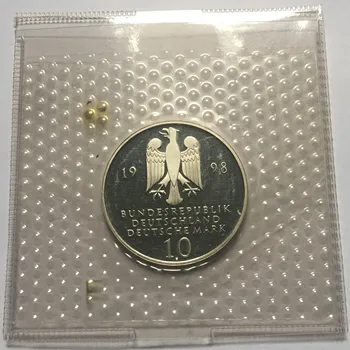 Nemecko 1998 10 Známky Pamätné Strieborné Mince 925 silver Reálne Pôvodných Mincí Mene Mince Unc