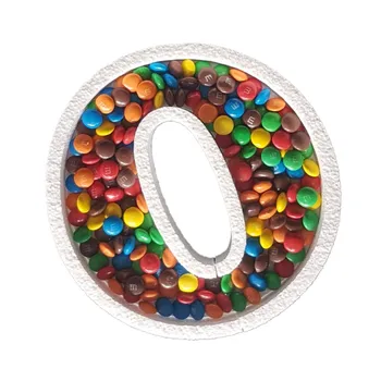 Čísla polystyrénu candy 20 cm vysoké na to, aby obsahovať Sladkosti a Cukrovinky na udalosti, výročia a komplexy