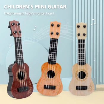 Mini Gitara 4 Reťazce Drumbľa Hudobné Nástroje pre Deti, Deti, Začiatočníkov Začiatku Vzdelávacieho Malé Gitara