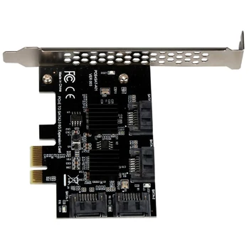 4Ports SATA 6 G PCI Express Radič Karty Násobiteľ PCI-e na SATA3.0 III Prevodník s Chladič Rozšírenie Adaptér pre SSD HDD
