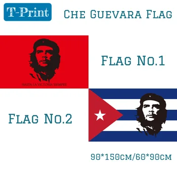 Che Guevara Kuba Vlajka 3x5 Ft 90*150 cm Revolučnej Komunistickej Revolúcie Kubánskych Politických