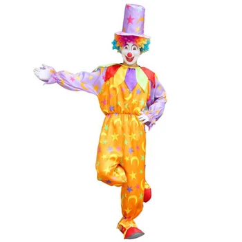 Halloween Mužov Cirkus Klaun, Cosplay Kostýmy Pre Dospelých Dieťa Zábavné Set S Klobúk Naughty Harlequin Jednotné Nóbl Oblečenie Pre Chlapca, Dievča