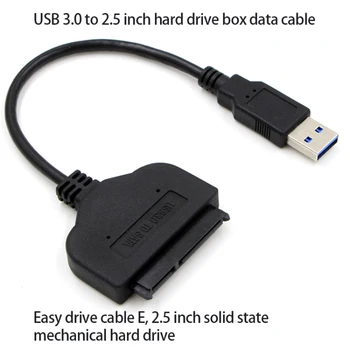 Adaptador USB3.0 SATA Ľahko Riadiť Káble 2,5-palcový Pevný Disk Kábel Konektory Переходник SataIII 3.0 Kábel