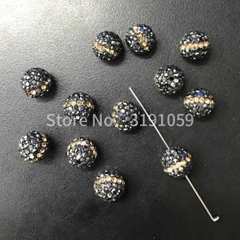 10N crystal ball perličiek guľôčky príslušenstvo DIY strane reťazca svadobné party príslušenstvo šperky
