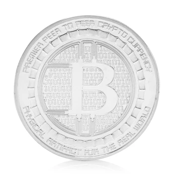 OOTDTY Mince Pozlátené Anonymné Mint Bitcoin Pamätné Mince Zber Suvenír Darček