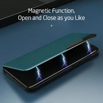 Smart Flip Magnetické Kožené puzdro Pre Xiao Mi 11 Lite Mi11 Pro Xiomi 11 Svetla 11Lite 11Pro Stojan Shockproof Kryty Telefónu Coque