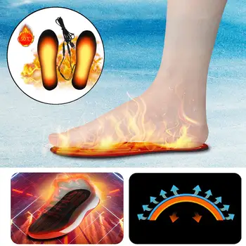 USB Elektrické Vyhrievané Obuvi Vložky Tepla, Topánky, Teplé Ponožky Zimné Nohy Ohrievačov