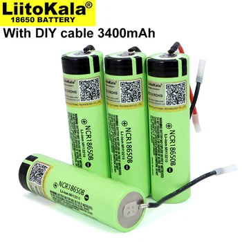 1-20PCS Liitokala nový, originálny NCR18650B 3,7 V 3400mAh 18650 nabíjateľné lítiové batérie, pre batérie + DIY Linie