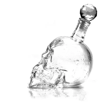 125ML/350 ML/550ML/1000ML Tvorivé Crystal Skull Shot Glass Pitnej Bar Jedáleň Fľaše Whisky Fľaša Vína DDC-41