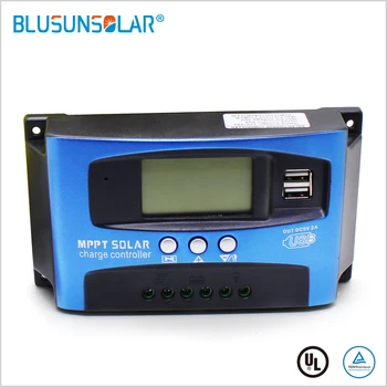 MPPT Solárny Regulátor Nabíjania Dual USB LCD Auto Solárnych panelov Nabíjačku MPPT Regulátor 30A 50A 40A 60A 100A 12V/24V Auto Prispôsobiť