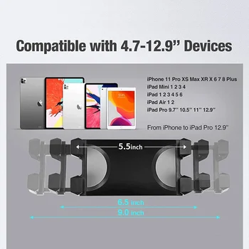 Xnyocn Nastaviteľný Statív Poschodí Tablet Držiaka Telefónu, pre iPhone X 8 Ipad Air Pro 5-12.9 Palcový Tablet Mount Podlahové Stojany Stojan Základne