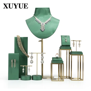 High-end šperky, kovové displeja modul okne displeja rekvizity krku okno náhrdelník displeja, stojan na šperky, šperky rack