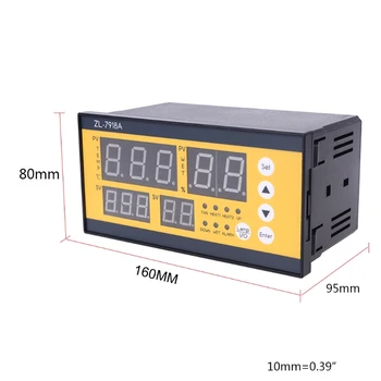 ZL-7918A Multifunkčné Automatické Inkubátor 100-240V LCD Teplota Vlhkosť Kontroly XM 18 Termostat na Sklade