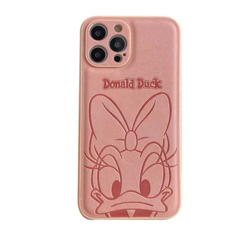 Disney Donald Daisy Kreslený Mobilný Telefón puzdro pre iPhone 7/8 x plus/xs xr xsmax 11 pro max 12pro max Mäkké Roztomilý mobil Shell