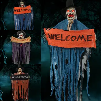 Halloween Visí Ghost Ghost Festival Horor Elektrické Lebky Strašidelný Dom Rozloženie Svetla Dekorácie Halloween Dekorácie, rekvizity