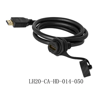 Priemyselné Vodotesný IP67 Konektor HdmI HdmI-compatib 4K HD TV Kamery Conputer ako hdmi2.0 Údajov Adaptér 0,3 M 0,5 M 1M 2M Kábel Drôt