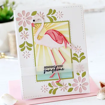 Operených Priateľov Die Flamingo Celkom Zvierat Rezanie Kovov Zomrie pre DIY Scrapbooking Papiera Kariet, Takže Dekoratívne Remeslá