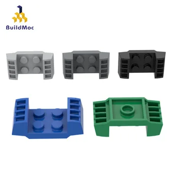 BuildMOC Kompatibilné Montuje Častice 41862 Upravené 2x2 s Grily Stavebné Bloky Súčastí DIY Edu
