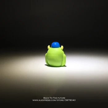 Disney Monsters University Mike Wazowski Pán Q 4cm Akcie Obrázok Anime Mini Dekorácie PVC Zber Figúrka Toy model darček