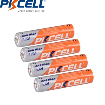 10PC X PKCELL AAA Batérie Ni-Zn 900mWh 1,6 V AAA Nabíjateľné Batérie 3A Bateria Baterias