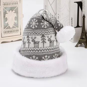 2022 Snehu Elk Dizajn Nový Rok Pletené Vianočné Hat Čiapočku Vianočné Čiapky Pre Deti, Dospelých, Nový Rok Vianočné Ozdoby