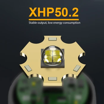 50000 lúmenov XHP50.2 najvýkonnejšie led Multifunkčné taktická baterka usb nabíjateľné 18650 pochodeň svetla lov svietidla
