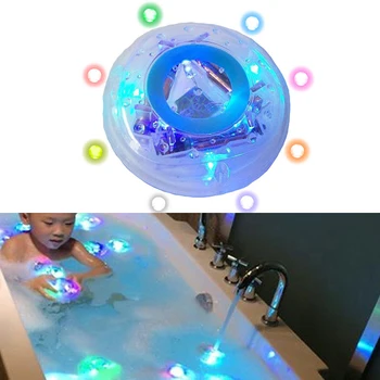 Nový detský kúpeľ plávajúce svetlo hračka vaňou svetlo podvodná svetla, nepremokavé farebné LED svetlo hračka kúpaliska hračka