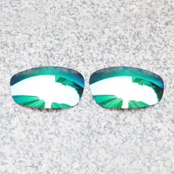 E. O. S Polarizované Rozšírené Náhradné Šošovky pre Oakley Split Bunda slnečné Okuliare - Smaragdovo Zelená Polarizované Zrkadlo