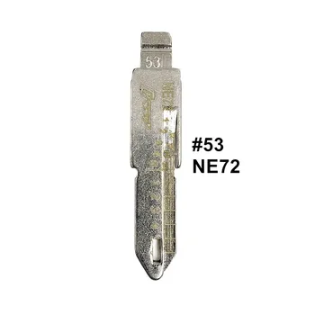 5 ks 2 V 1 Lishi NE72 #53 Vyryté Line Kľúč Čepeľ Rozsahu Strihanie Zubov na Rezanie Tlačidlo Prázdna Pre Peugeot 206 207 Citroen