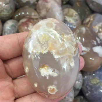 Nový produkt čakra kamene prírodné Cherry blossom achát quartz crystal palm kameň pre crystal home decor