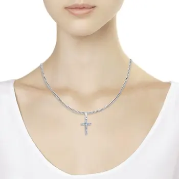 Kríž silver SOKOLOV módne šperky 925 ženské/mužské, mužské/ženské, žien a mužov, prívesky na krk ženy