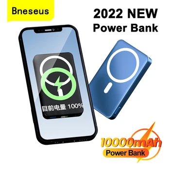 10000mAh Portable Power Bank 15W Magnetické Bezdrôtová Nabíjačka pre Iphone12 13 Pro Max Mobilný Telefón Externé Batérie Náhradné Powerbank