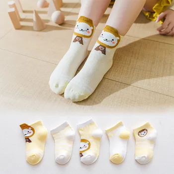1-10y Letné detské Bavlnené Ponožky 2021 Jar Veľké Chlapcov, Ponožky Cartoon Batoľatá Oka Ponožky Duté Ihin Inant Dievčatá Ponožky