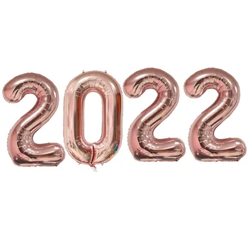 16inch 2022 Počet Balónov Miestne Balónoch Nový Rok 2022 Šťastný Nový Rok Dekorácie Vianočné 2022 Obrázok Strana Dodávky