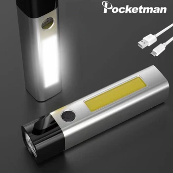 Prenosné KLASU mini Baterka plynulou stmievanie USB nabíjateľné baterky Baterky cyklistické svetlo camping ľahké nepremokavé lanterna