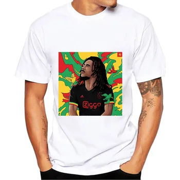 Ajax Bob Marley T-Shirt Muž Módne Tričko Zábavné Oblečenie Tričko Bežné Futbal Estetické Femme Harajuku Unisex Top Streetwear